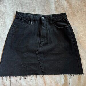 Thrills Women's Black Denim Skirt
